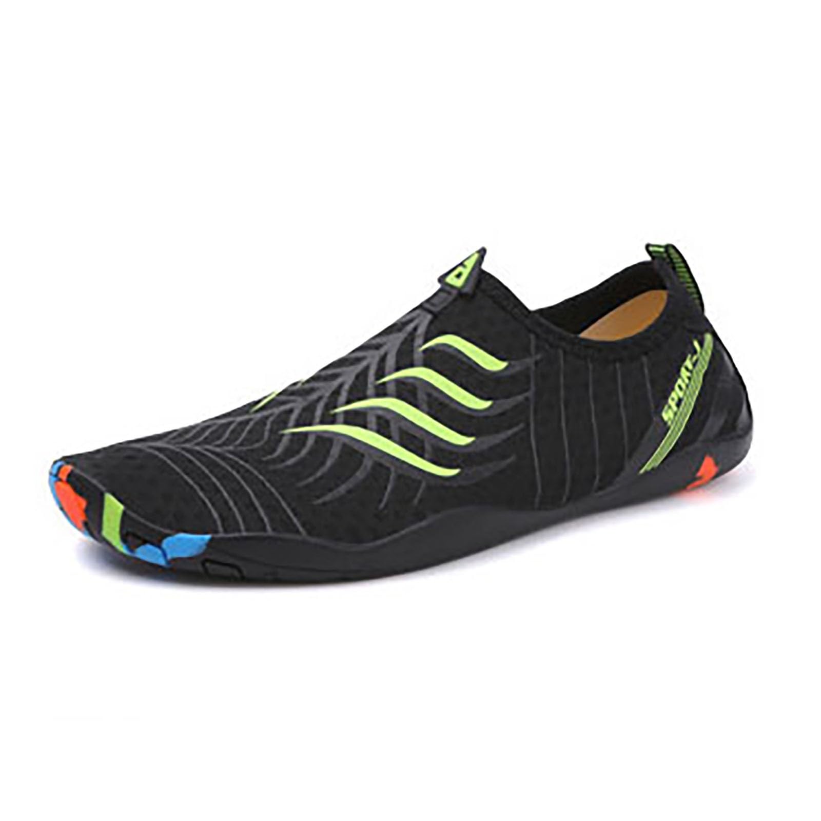 Pantuflas para hombre, cómodas sandalias casuales para hombres y mujeres, playa, caminar, gimnasio, suela deportiva, rayas ligeras, estampado de letras, calzado de moda para atuendo con pantalones