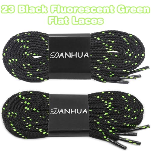 Image of Flat Shoelaces Multicolor Twill Point Thick Shoe Lace Shoestring 2 Pair