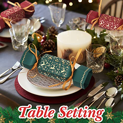 Xinnun XINNUN-CHRISTMAS CRACKER-02 50 Packs Christmas Cracker Kit No Snap Xmas Party Table Favors Snowflake Reindeer Diy Christmas Party Cracker Candy Boxes thumb #2