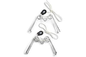 Tile Hangers for Wall Mount Display - 2 Pack Adjustable Plates & Platters Hanger