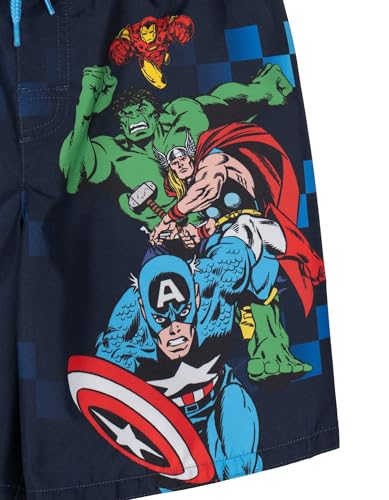 Image of Marvel Boys' Swimwear 2-Piece Rashguard and Swim Trunks Set Toddler to Big Kid