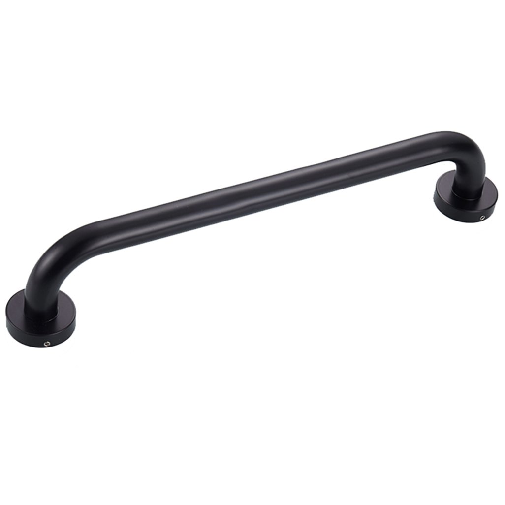 Fkxsxaz Black Grab Bar Space Aluminium Anti-Slip Grip Rail Handle Safety Support For Bathtub Shower,Non-Slip Finish ,-40Cm