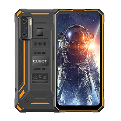 Rugged Smartphone Android 11, CUBOT Kingkong 5 Rugged Mobile Phone Waterproof IP68/IP69,5000 mAh Battery 6 inch Phone Unlocked, 48 MP Camera 4GB + 32GB, Dual Sim GSM 4G, Face ID/Touch ID/NFC/GPS