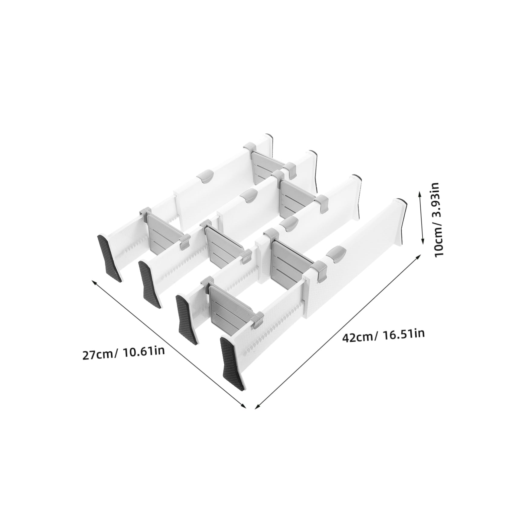 Homoyoyo Divisores De Ajustables Organizador De Almacenamiento Diy Para Ropa Cubiertos Cocina Baño Dormitorio Oficina Divisor