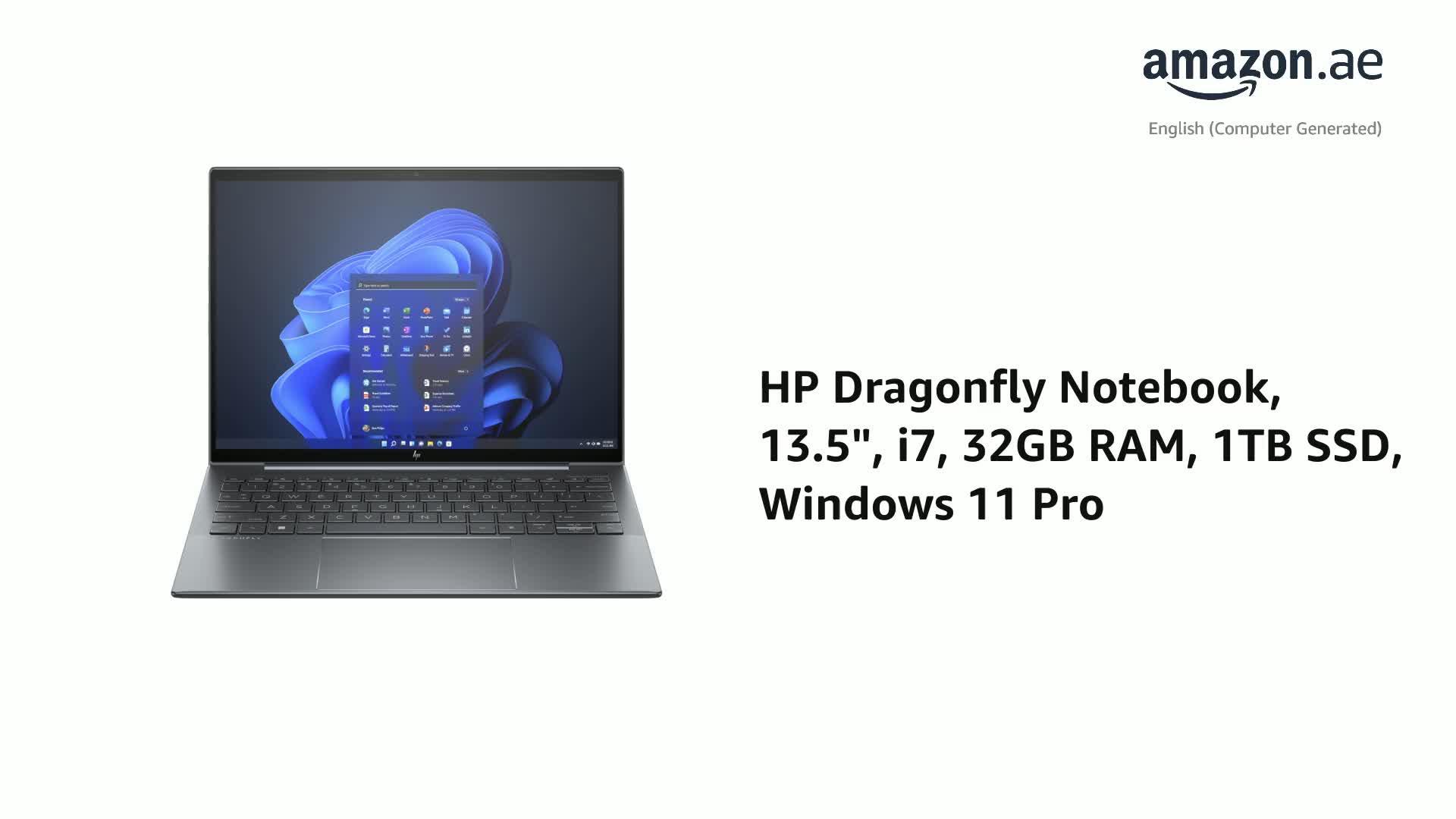 HP Dragonfly 13.5 inch G4 Notebook PC, 13.5