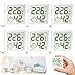 Produktbild 6 Stück Digitales Mini Thermo-Hygrometer: Digital Mini LCD Raumthermometer, Zimmerthermometer LCD Temperatur Luftfeuchtigkeitsmesser, Thermometer Hygrometer Innen, für Wohnzimmer, Babyraum, Büro