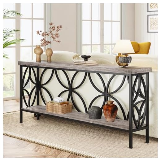 Tribesigns 70.9-Inch Industrial Sofa Table