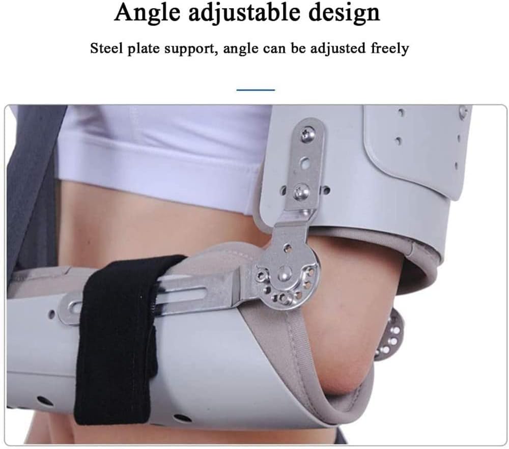 Elbow Fixation Brace, Adjustable Arm Fracture Fixator, Forearm Fracture and Dislocation, Elbow Shoulder Injury Pain Relief-Left