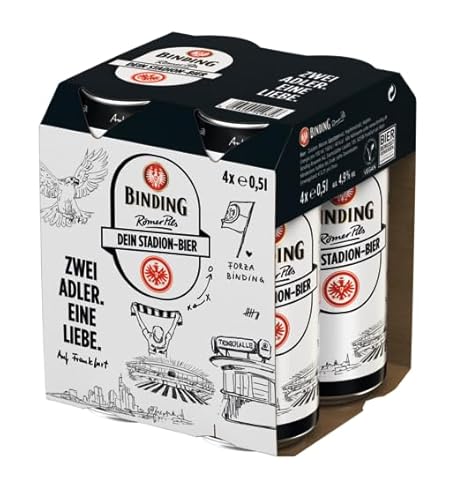 Binding Römer Pils Edition Eintracht Frankfurt, Einweg 6x4x0,50 L Dose