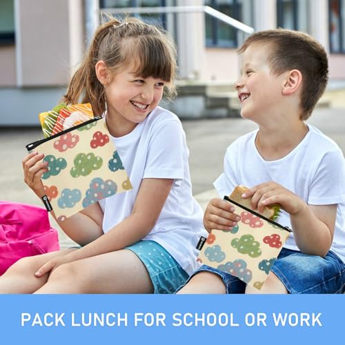 Pack de 3 Bolsas Reutilizables para Snack Colorful Clouds miniatura 6