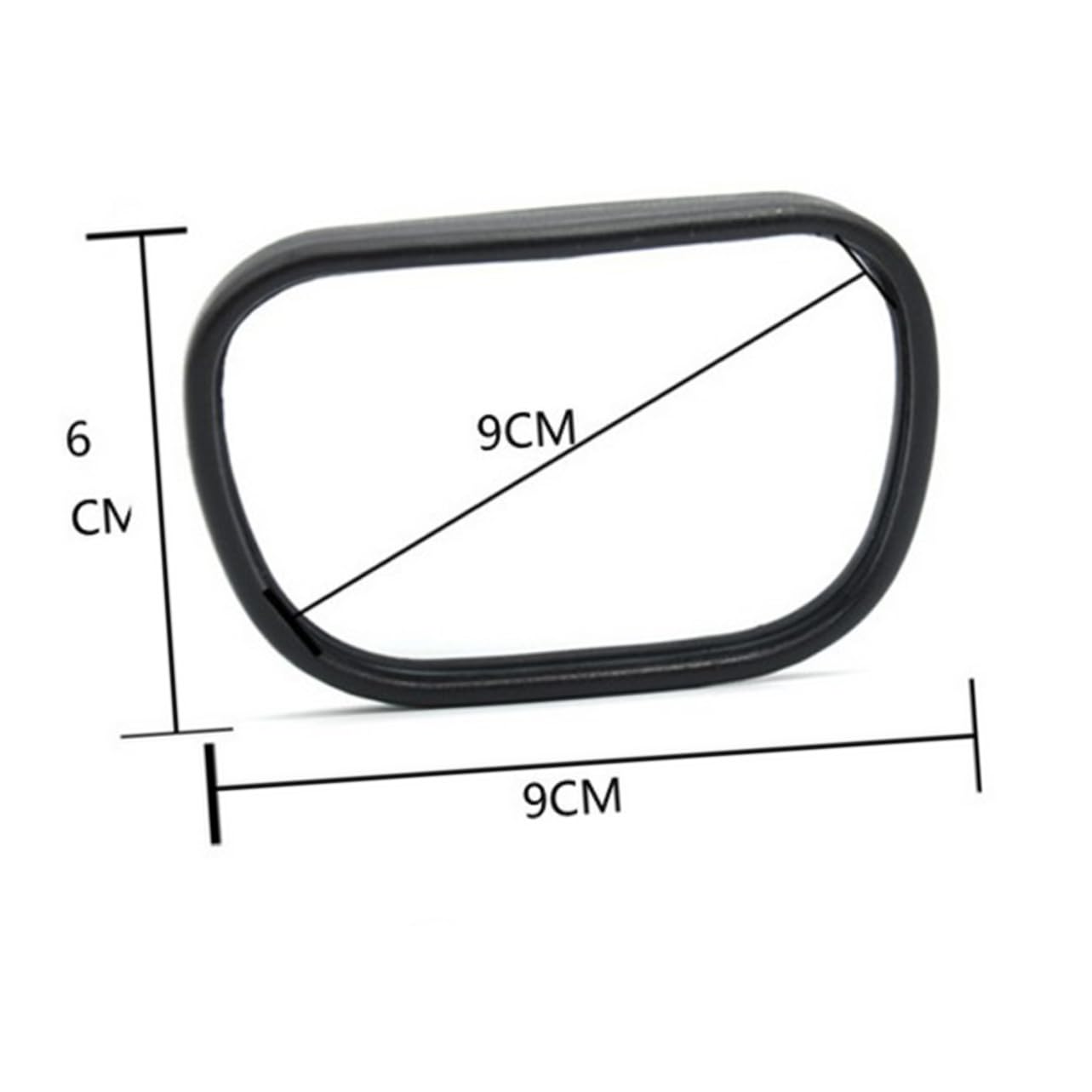 Yardwe Shatterproof Car Mirror with Strong Suction Cup Rear View Mirror for Safe Travel Easily Mounts for Rear Facing Observation