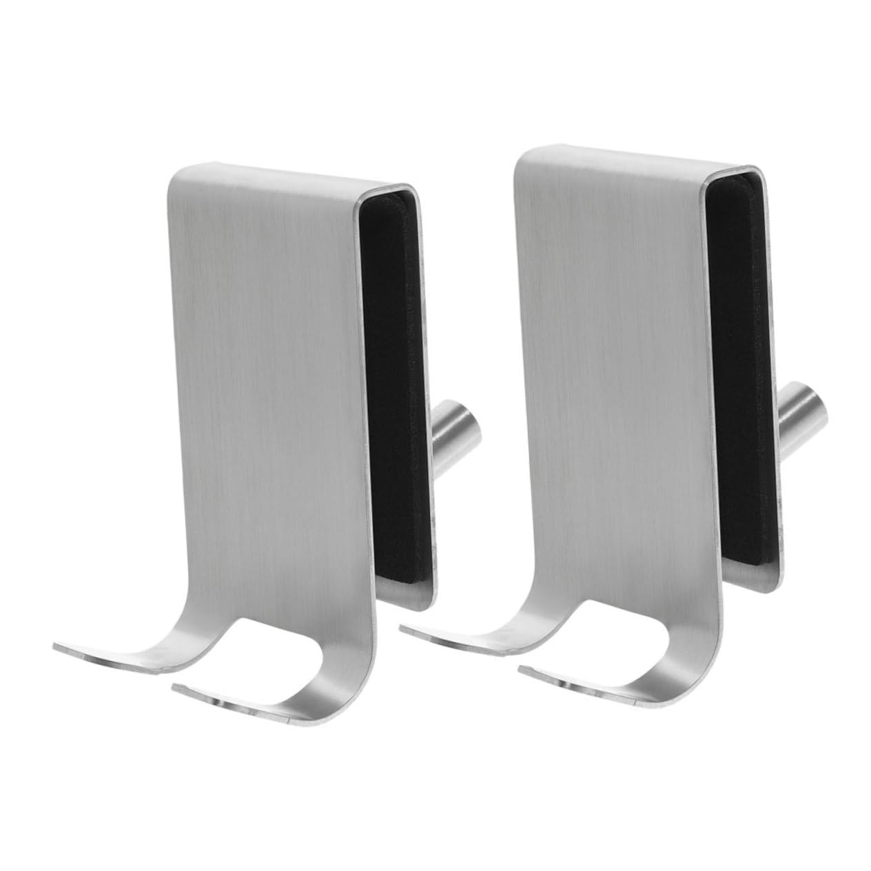 DOITOOL 2pcs Stainless Steel Wall Mount Hooks Over Shower Door Hooks for Hanging Towel Hanger Holders for Wall