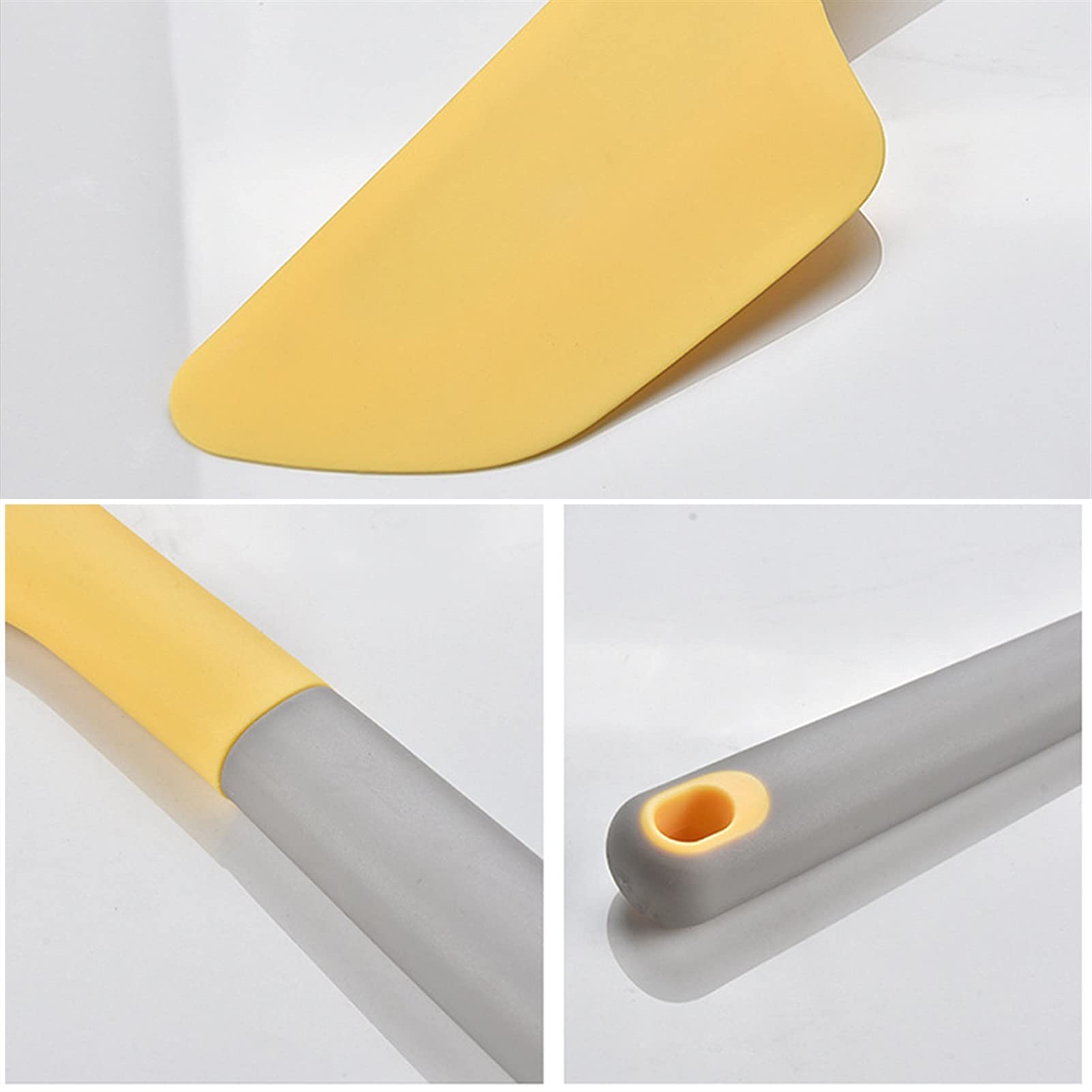 Teigschaber Backspatel Butter Kochen Silikon Spatel Kuchen Spatel Creme Spatel Küchenutensilien zum Backen, Kochen und Mischen Spatel (Color : Yellow)