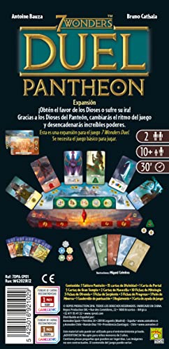 Jeu de Cartes Asmodee SEV08ML – Extension Pantheon pour 7 Wonders Duel - vue 4