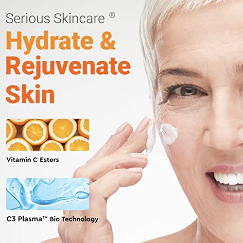 Serious Skincare C3 Plasma C Eye Vitamin C Ester Eye Beauty Treatment - 0.5 Oz. – For Bright & Hydrated Under Eyes – Soothing Gel Formula – Fine Lines, Wrinkles & Crow’s Feet - Mature Dry Skin #TOP6