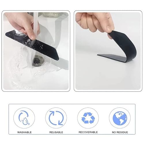 Oishah 8 Pcs Rug Gripper, Reusable Anti Slip Tape For Carpet Corners And Sides With Strong Hold, Double Sided Under Area Rug Pads For Hardwood Floors And Tiles Prevent Curling And Bunching. #TOP4