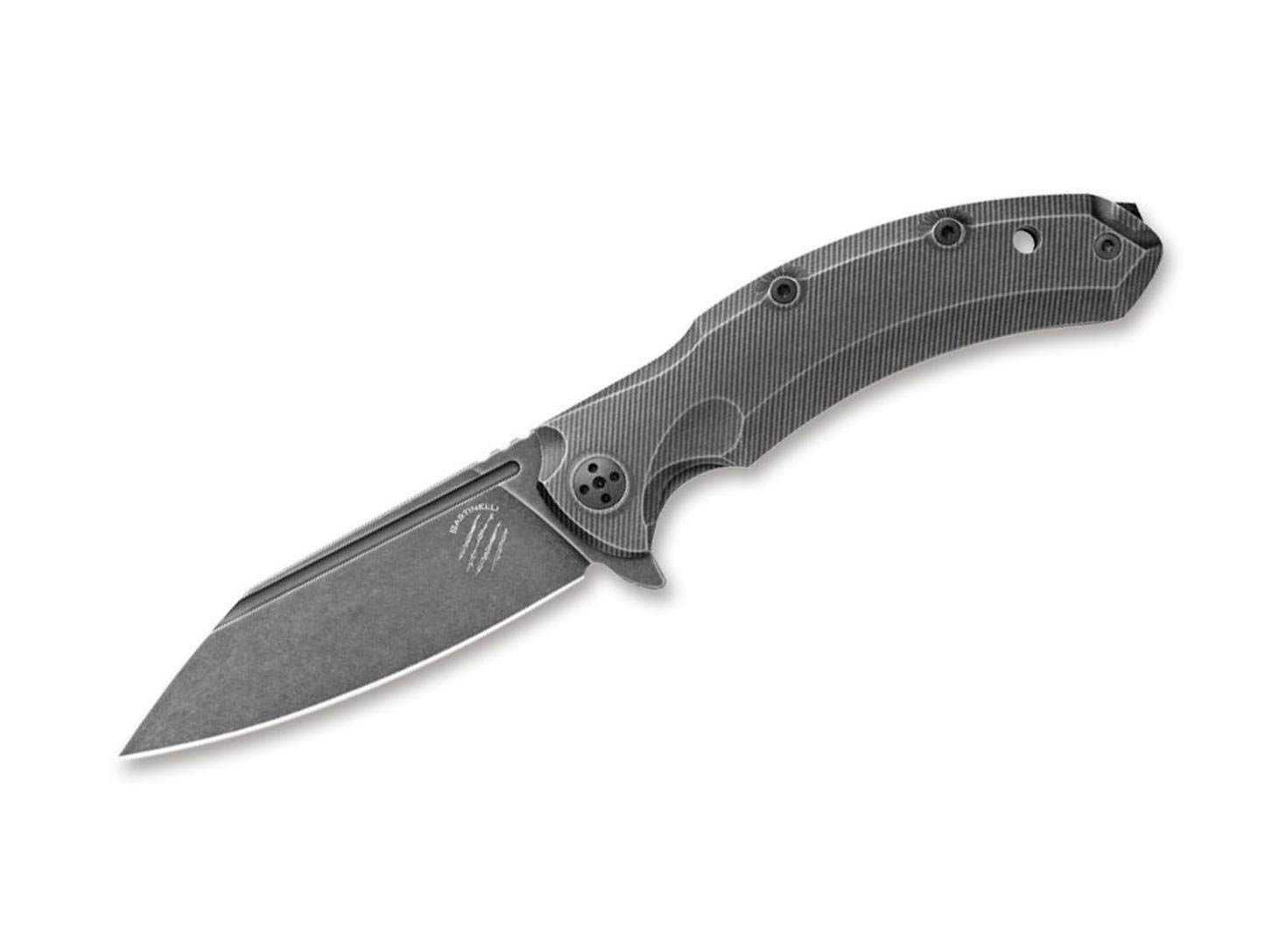 Bastinelli Knives Unisex – nóż kieszonkowy dla dorosłych, szary, 22,5 cm