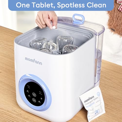 Image of MOMFANN 300 Professional Deep Cleaning Detergent Tablets for All Baby Bottle Washers, Washer Tablets for Bottle Washer and Sterilizer and Dryer, Easy to Use