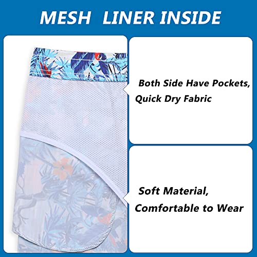 Image of Biwisy Mens Swim Trunks Quick Dry Swim Shorts Mesh Lining Swimwear Bathing Suits with Pockets