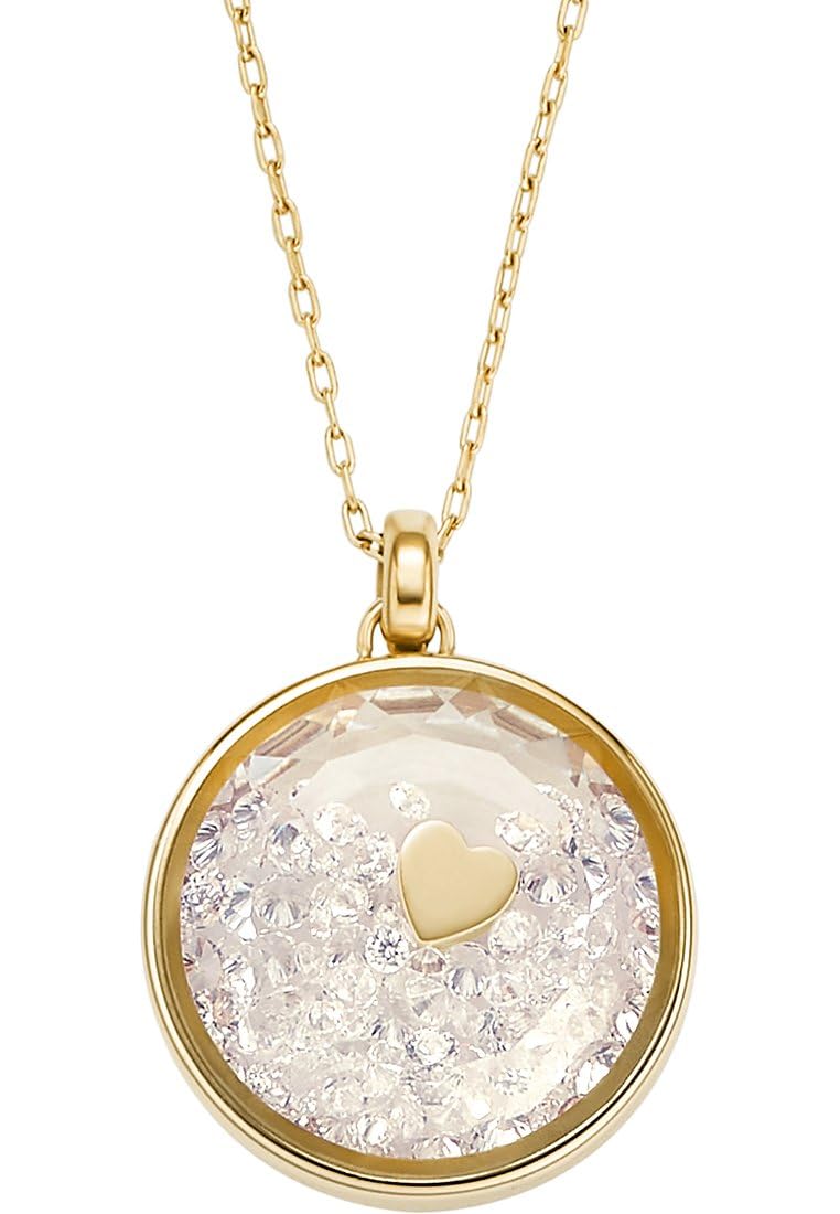 Fossil Women's gold tone Stainless Steel with lobster clasp closure Round pendant necklace