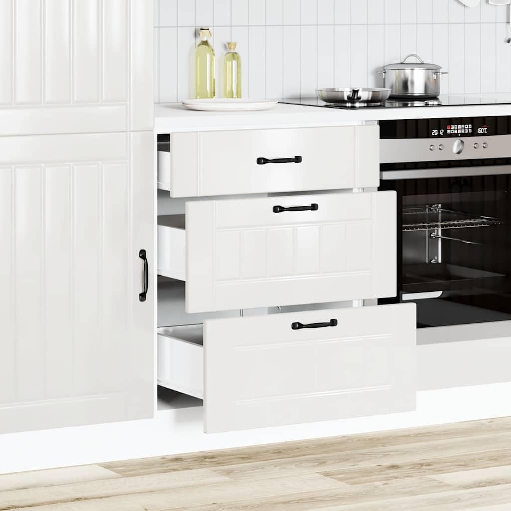 Refined Mueble bajo de Cocina Lucca Blanca de Alto Brillo 60x46x81.5cm
