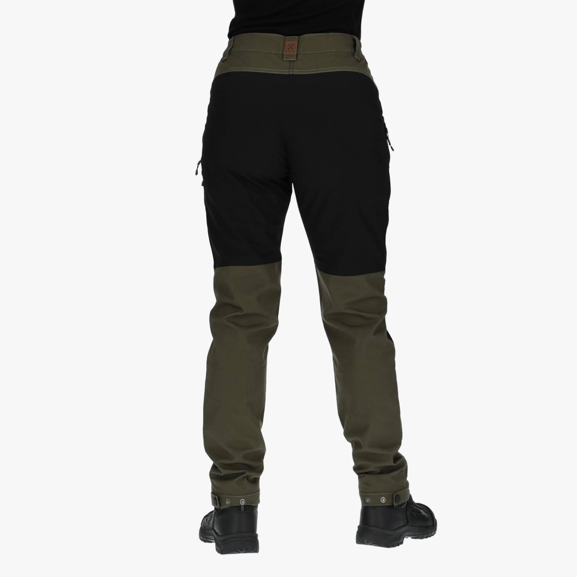 X-Trail Pantalon Outdoor pour Femme Résistant à l'eau, Coupe-Vent et avec Ouvertures de Jambe Réglables