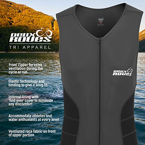 Deux Roues Terno de Triatlo Juvenil Corrida Tri Ciclismo Skin Suit Bike Swim Run - Cinto de Bônus de