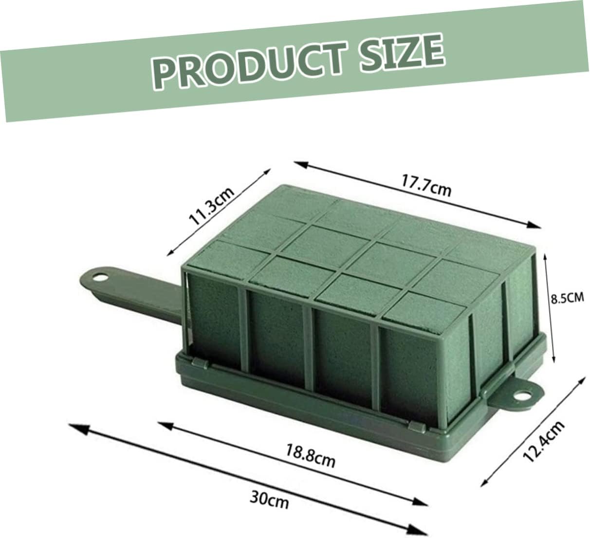 Generic 4pcs Floral Cages Floral Base Holder with Handle for Fresh Flower Arrangements Lightweight Fast Water Absorption Easy to Use for Wall Table Decor