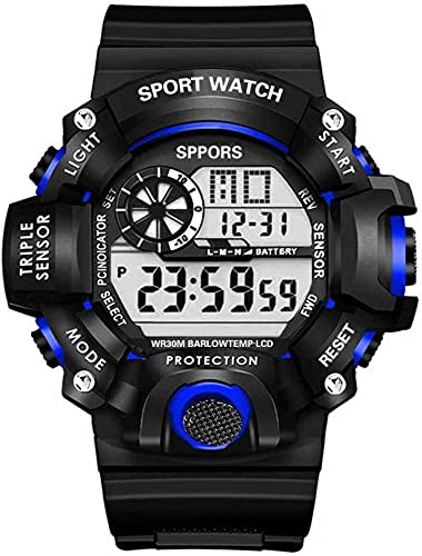 MASTRENA Digital Black Dial Silicone Strap Mens Watch -MSG1028 (B07NY8674Z) Amazon Price History, Amazon Price Tracker