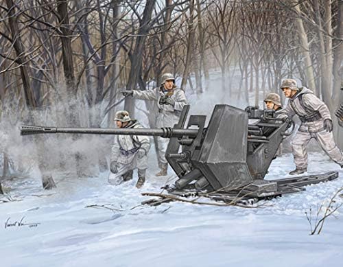 Miniatura 2 de Trumpeter 135 Alemán 1.5 in Flak 37 Kit de modelo de pistola