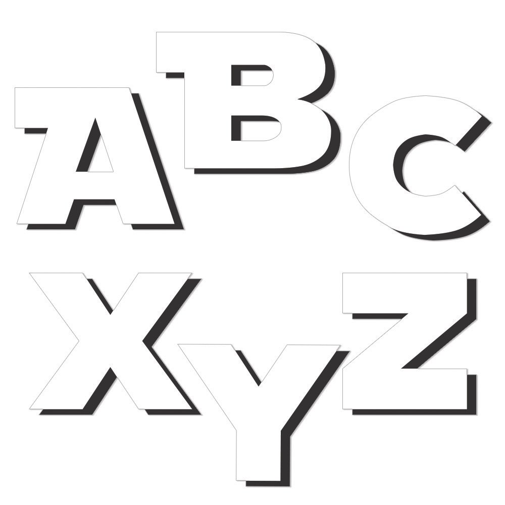 EurekaStar Wars Letter Cutouts Classroom Decoration, 96pc