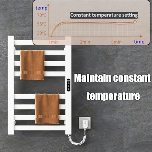 Toallero de baño programable para secar toallas con línea derecha 5