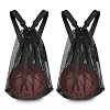 Basketball Bag 15 * 20 inch Sports Single Ball Bag Drawstring Mesh Backpack, for Carrying Soccer Volleyball Baseball football Carrier Single Outdoor Sports Equipment