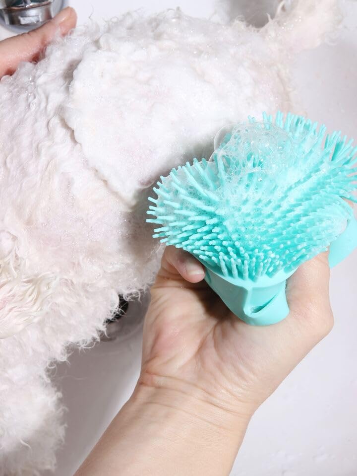 Shampoo brush pet, Mint Green - Image 4