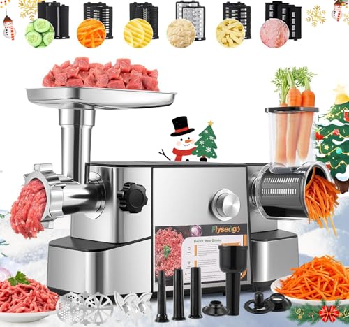 Flyseago Meat Grinder Electric 3200w High Capacity Storage Commercial Heavy
