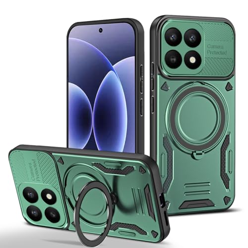 �X�}�z�P�[�X �Ή��@�� for Xiaomi 15T �J�����ی�J�[�}�E���g ���C�L�b�N�X�^���h 2 in 1 [PC+TPU] �ϏՌ� Green