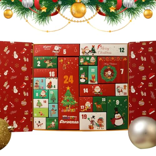 Calendrier de l'Avent de Noël : 24 sacs d'emballage et boîtes pour manteau de cheminée