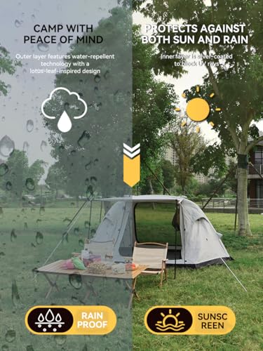 Carpa inflable para camping impermeable para 3-5 personas miniatura 4