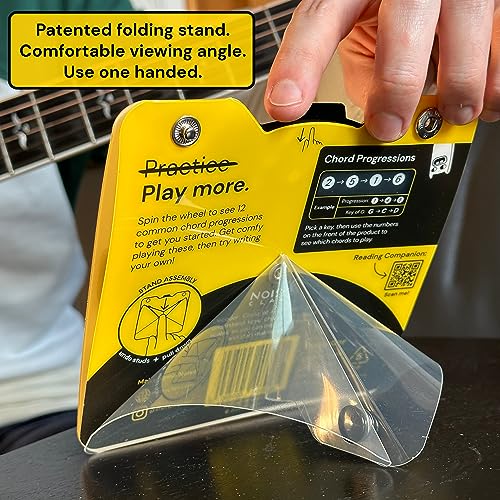 Circle of Fifths Wheel Tool with Built-In Stand, Music Learning Tool, Music Theory Chord & Key Decoder for All, Progressions - Image 3
