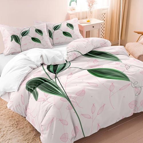 Parure de lit fleur 140x200 cm pour une chambre cosy et printanière - 3