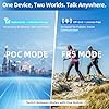 TIDRADIO TD-M2 Pro Unlimited Range Rapid Global Walkie Talkies,Dual Mode -4G LTE PoC Radio with SIM Card+FRS Two Way Radio Long Range Global PTT 2-way Radios for Family,Business,Company,Outdoor -2Pack