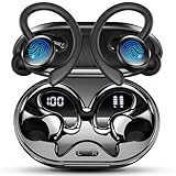Cuffie Bluetooth 5.4 Sport, 2026 Auricolari Bluetooth con 6D Bass Stereo, 50 Ore Cuffie In Ear Cancellazione Rumore ENC e 4 HD Mics, HiFi Cuffiette LED Display, IP7 Impermeabile Cuffie Senza Fili