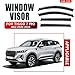 LZGBMNB 4 Pcs Wind Deflectors for Chery 7/7 Plus/Tiggo 7 Pro MK2 2020-2022 2023 2024, Car Window Wind Deflector Visor Rain Smoke Guards Stick-On Car Accessories