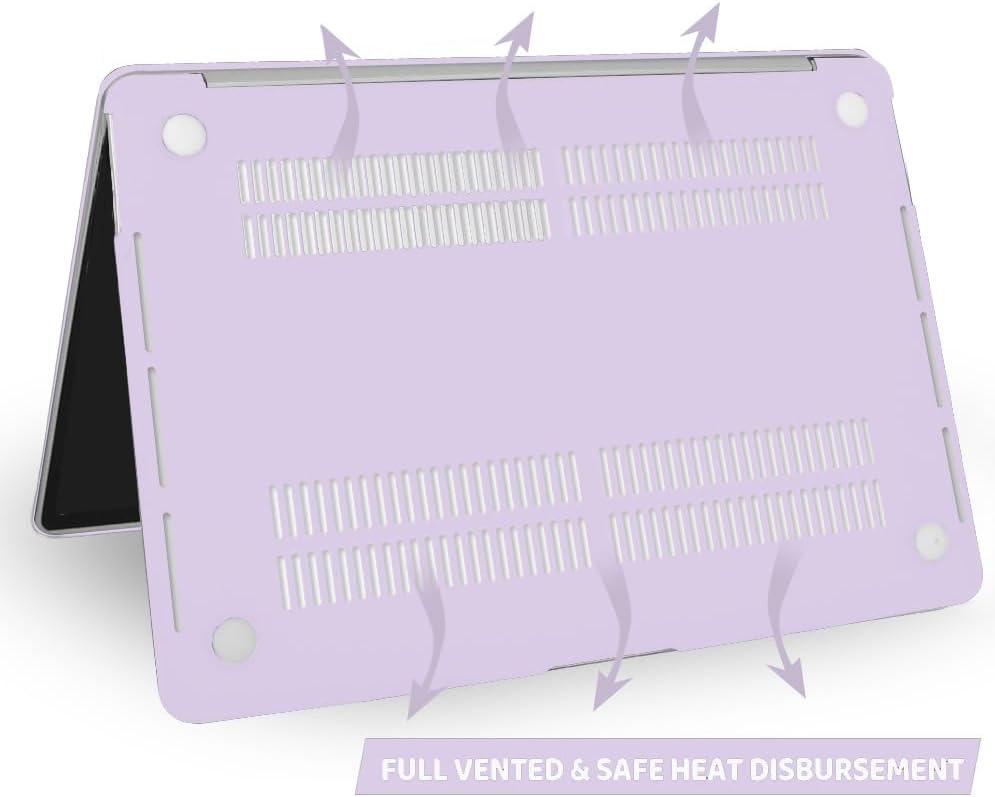 Miniatura 7 de Anban Compatible con MacBook Pro de 13 pulgadas 2024 2023 M2, 2022-2016 M1 A2338 A2251 A2289 A2159 A1989 A1708 A1706, carcasa rígida de plástico