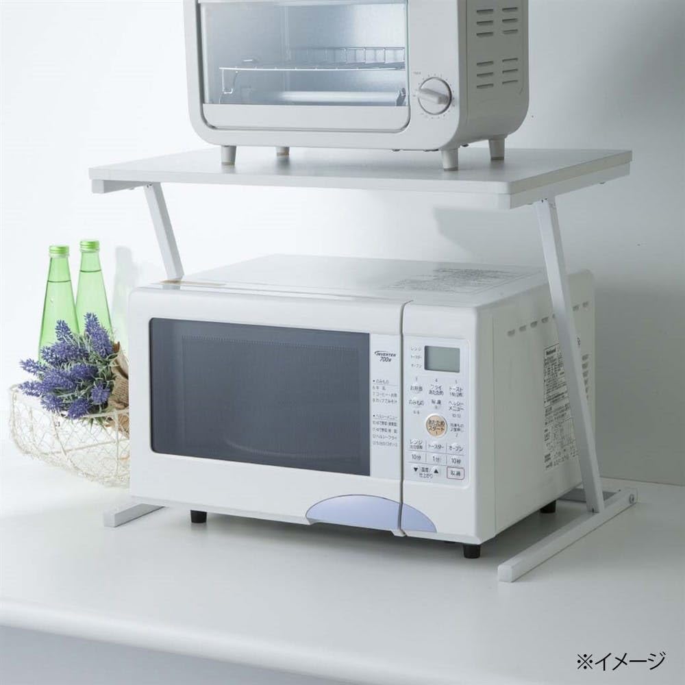 Amazon.co.jp: カインズ(CAINZ) レンジラック 54×38×43cm キッチン