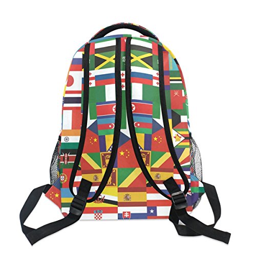 Flag School Backpacks Multi Colorful Student Backpack For1Th 2Th 3Th Grade Boys Girls Kids Bookbag Travel Bag #TOP4