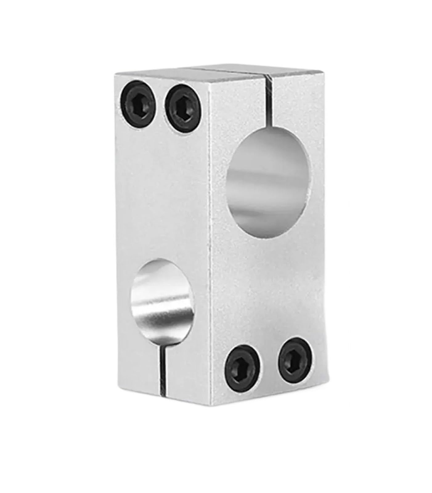 Weldric Same 14X14mm Vertical Fixed Diameter Fastening 1Pcs Optical Axis Pillar Fixing Clamp Vertical Fixed Diameter Cross Block Steel Pipe Bracket Same/Different(Same 14X14mm)