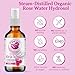 Bella Terra Oils - Organic Rose Water Mist 16oz - Infused with Authentic Rose Essence, Elevate Your Daily Beauty Ritual, Essential for Skin Hydration