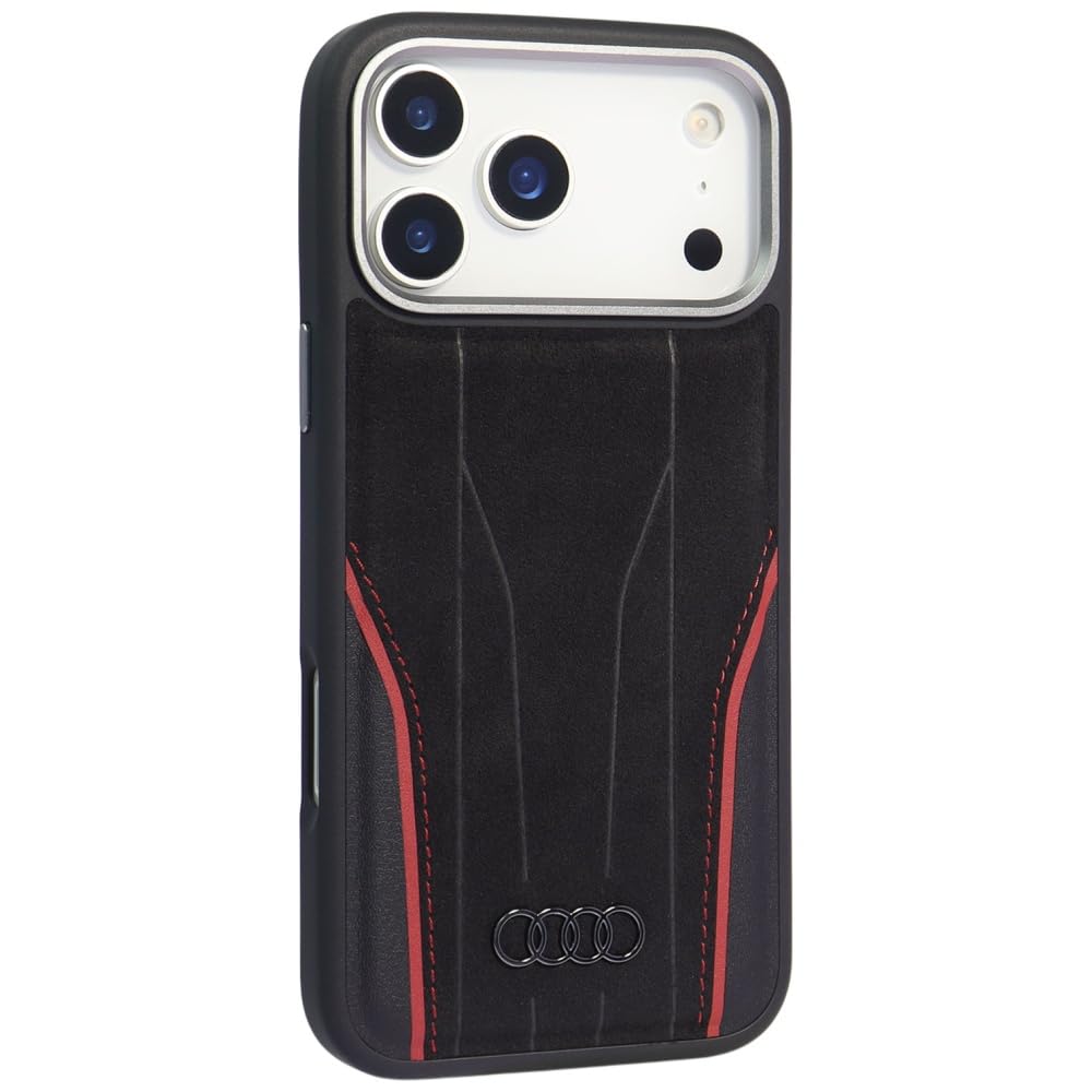 Audi AU TPUPCIP14 TT/D1 BK PU Leather Case for iPhone 14 6.1