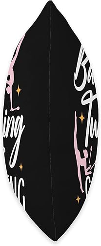 Miniatura 2 de Majorette Gymnastic Dancing Baton Twirl Catching Twirler Baton Twirling Throw Pillow, 18x18, Multicolor